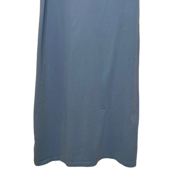 J. Crew Short Sleeve Knit Midi Dress In Blue Medium - Picture 6 of 12